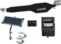 GC GHOST CONTROLS Solar Heavy-Duty Automatic Gate Opener Kit for Driveway Swing Gates with Long-Range Solar Gate Opener Remote - Model TSS1XP