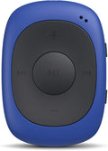 AGPTEK G02 8GB Clip MP3 Player with FM Shuffle, Portable Music Player with Sweatproof Silicone Case for Sports, Blue
