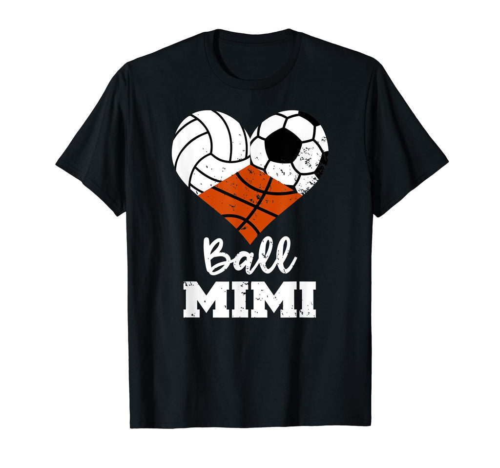 Ball Mimi Heart Funny Volleyball T-Shirt - Casual Everyday Wear Unisex