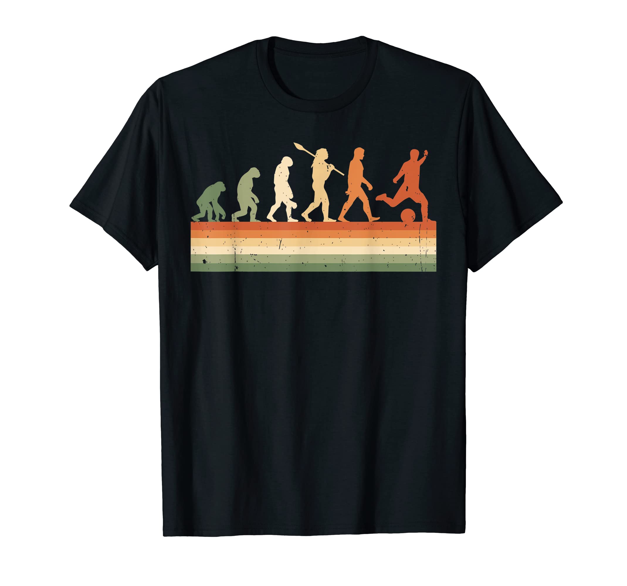 Evolution Soccer Player Funny T-Shirt - Graphic Print for Adults