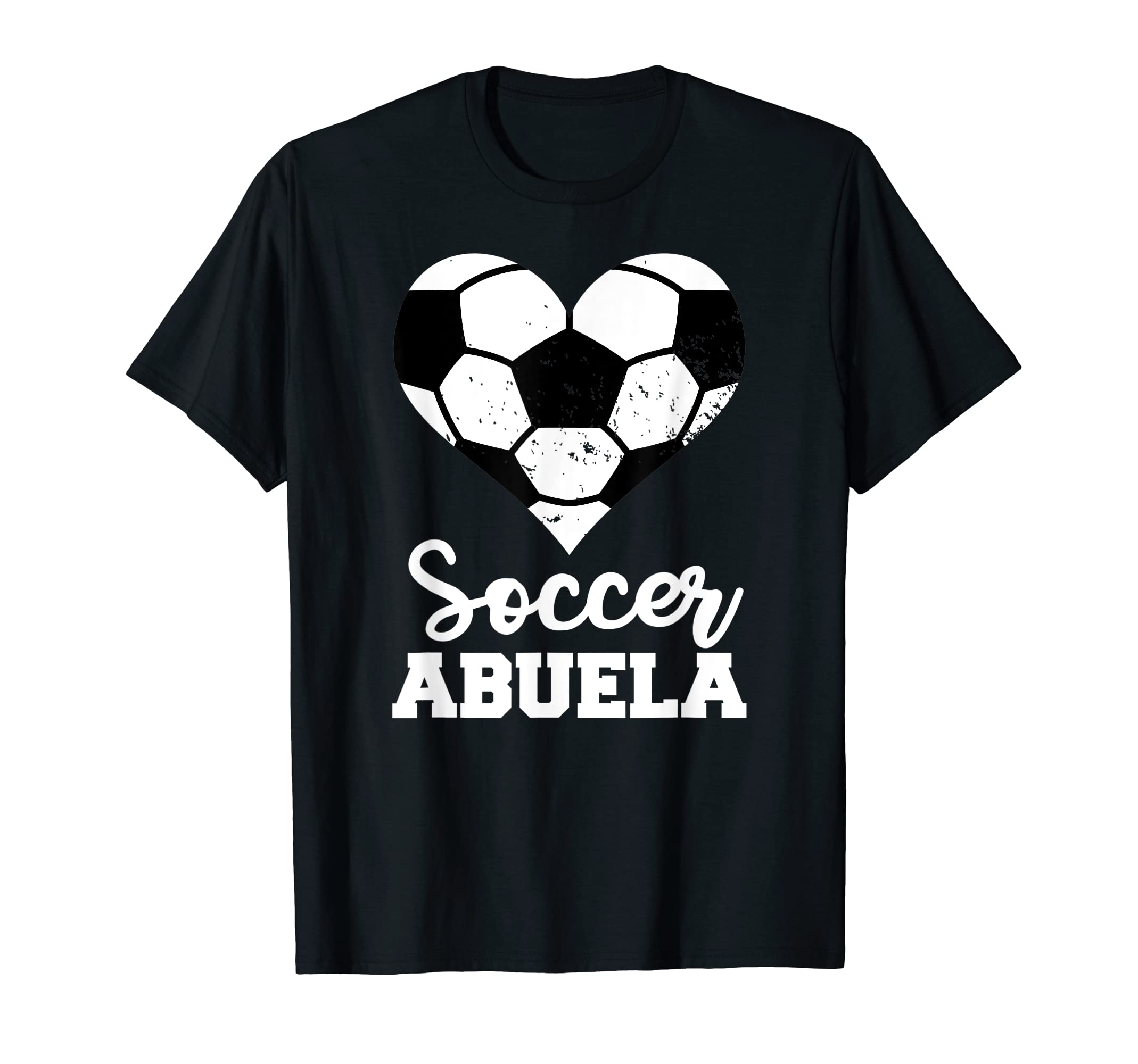 Soccer Abuela Funny Soccer Heart T-Shirt - Custom Art Print for Adults
