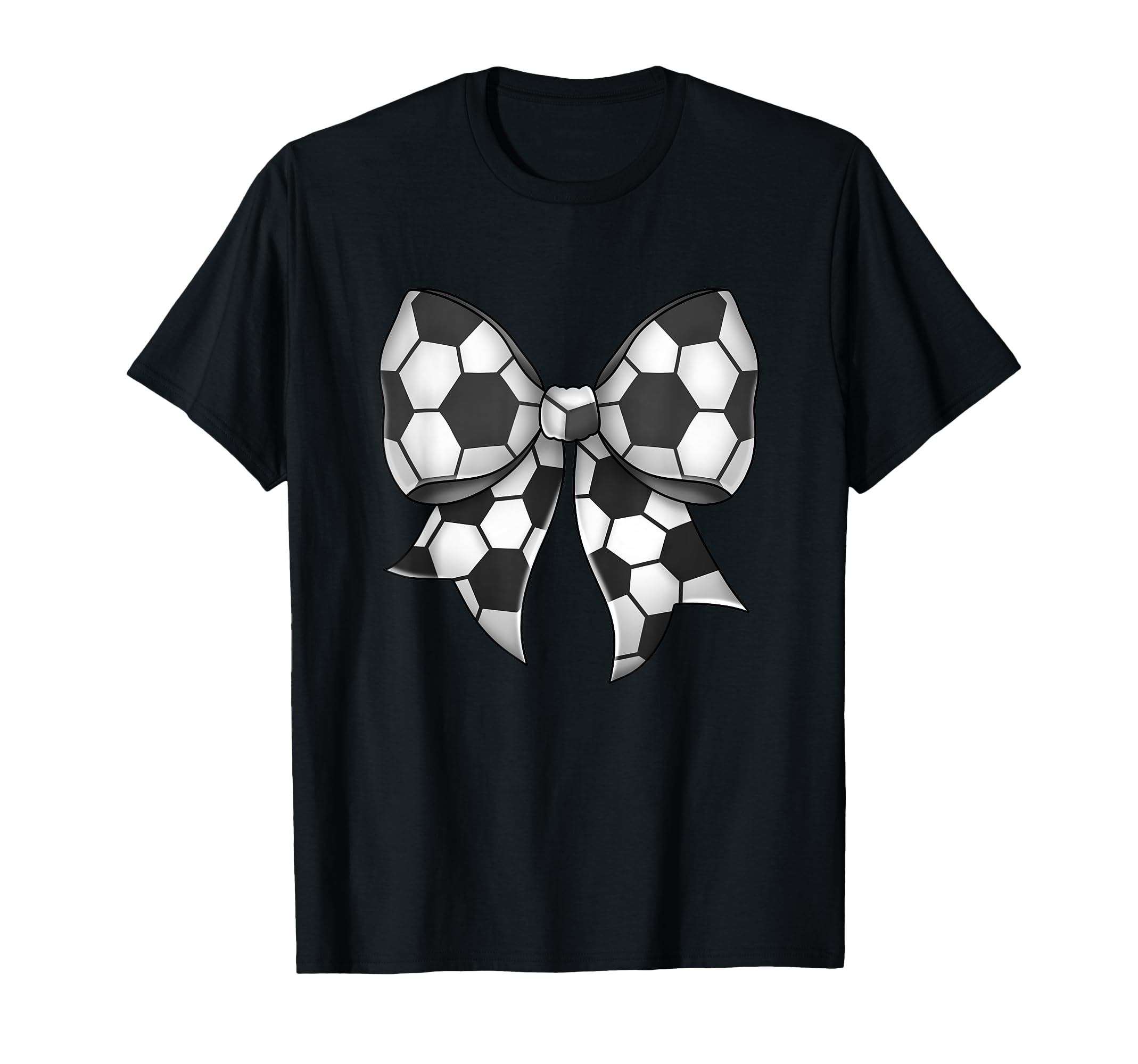 Soccer Sports Coquette Bow T-Shirt - Novelty Apparel Men Women