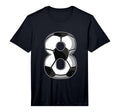 8Th Birthday Soccer Performance T-Shirt - Aesthetic Graphic for Adults