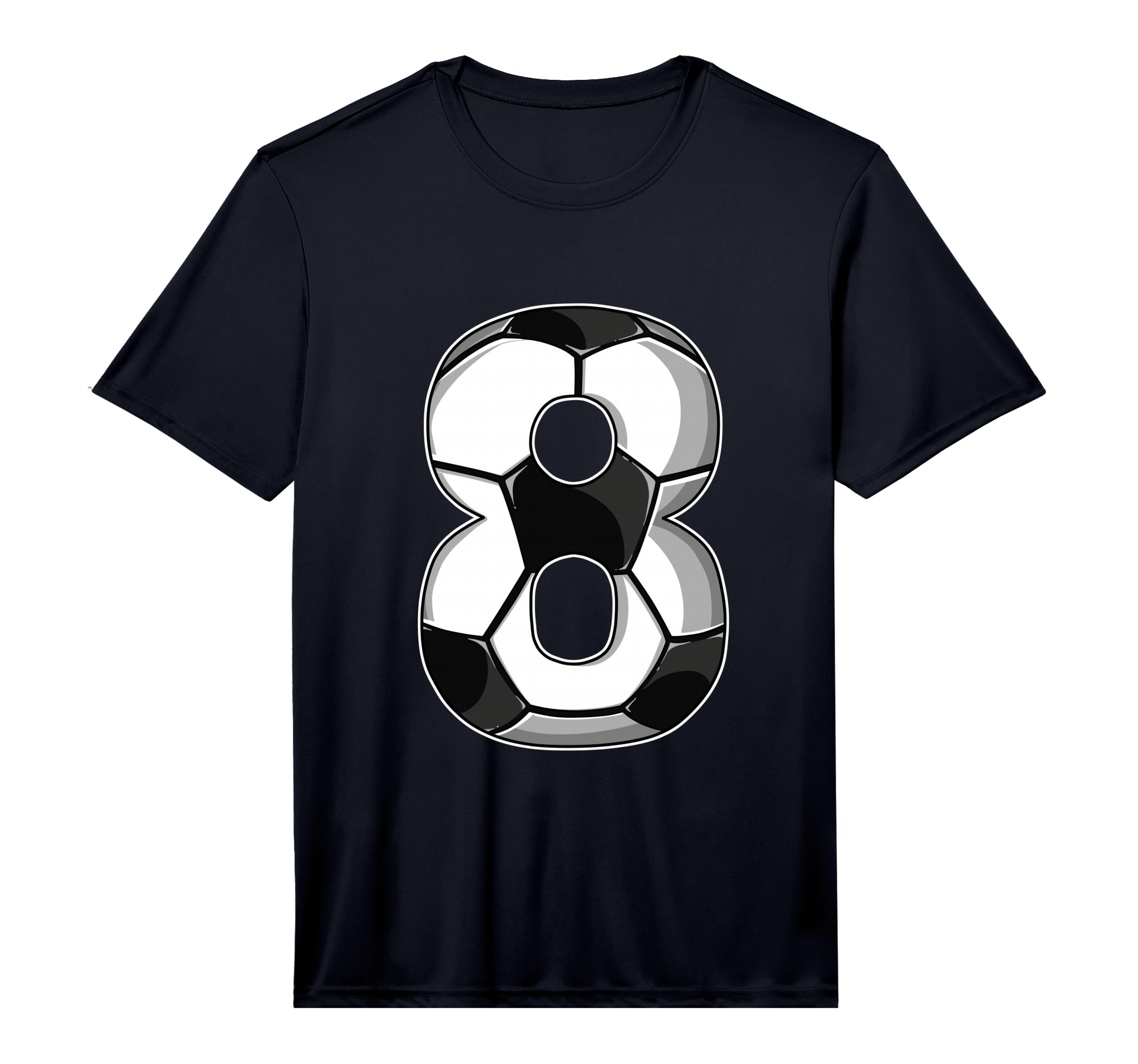 8Th Birthday Soccer Performance T-Shirt - Aesthetic Graphic for Adults