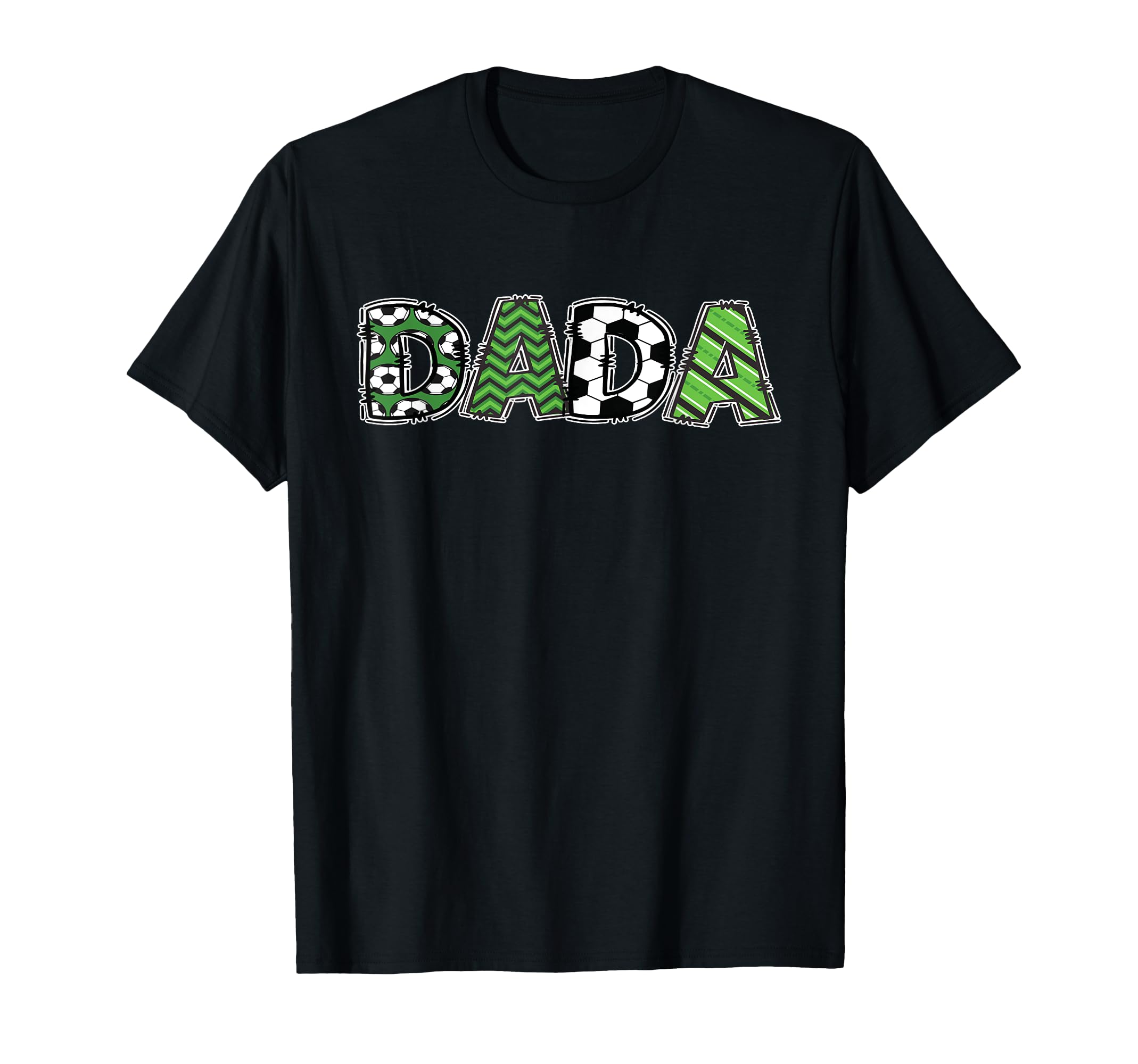 Soccer Daddy Dada Birthday Party T-Shirt - Minimalist Print Unisex