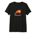 Strike Power Soccer Flaming Soccer T-Shirt - Casual Everyday Wear Unisex
