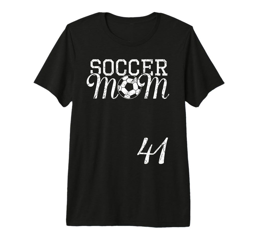 Soccer Mom Jersey Number 41 Favorite T-Shirt - Novelty Apparel Unisex