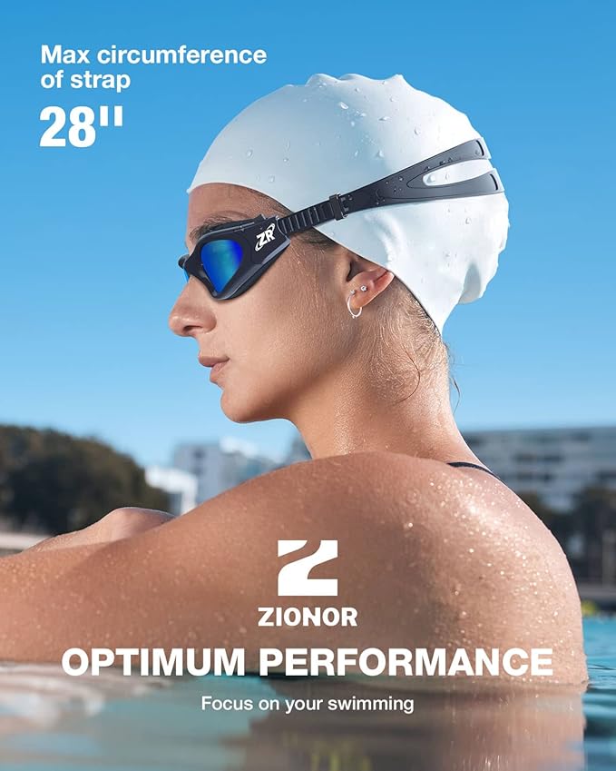 ZIONOR G1 Polarized Swimming Goggles for Unisex Adult Women Anti Fog 100% Anti UV Diving Goggles