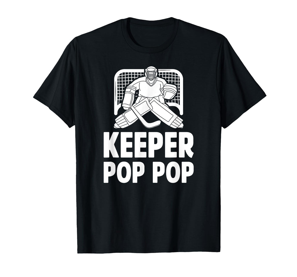 Ice Hockey Keeper Pop Pop Ice Hockey T-Shirt - Casual Everyday Wear Unisex