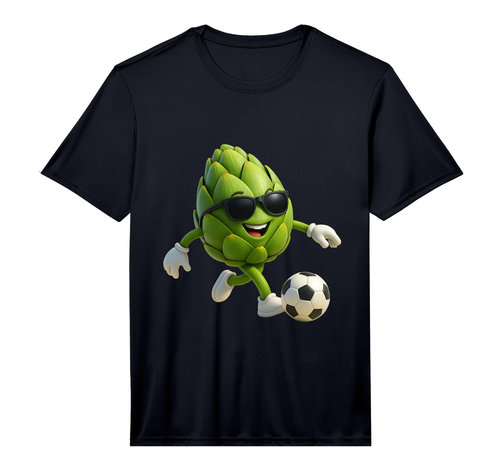 Mens Artichoke Soccer Performance T-Shirt - Custom Art Print Men Women