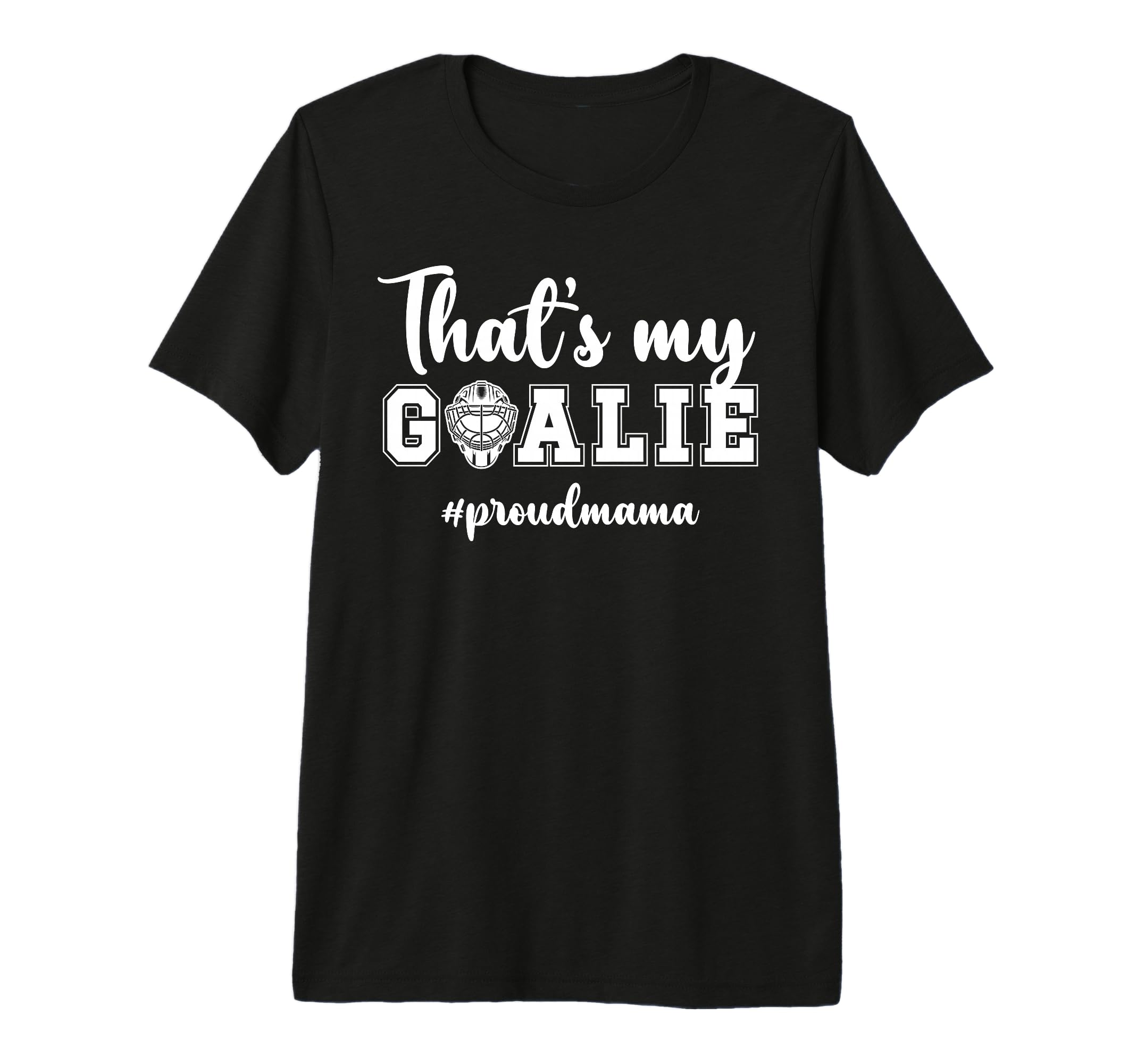 Proud Hockey Goalie Mama Ice Hockey T-Shirt - Custom Art Print Unisex