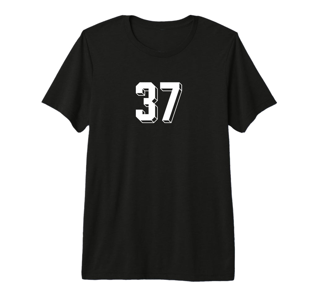 Number 37 80S 90S Soccer Team Jersey T-Shirt - Graphic Print for Adults