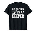 My Nephew Is Soccer Keeper Uncle T-Shirt - Unique Graphic for Adults