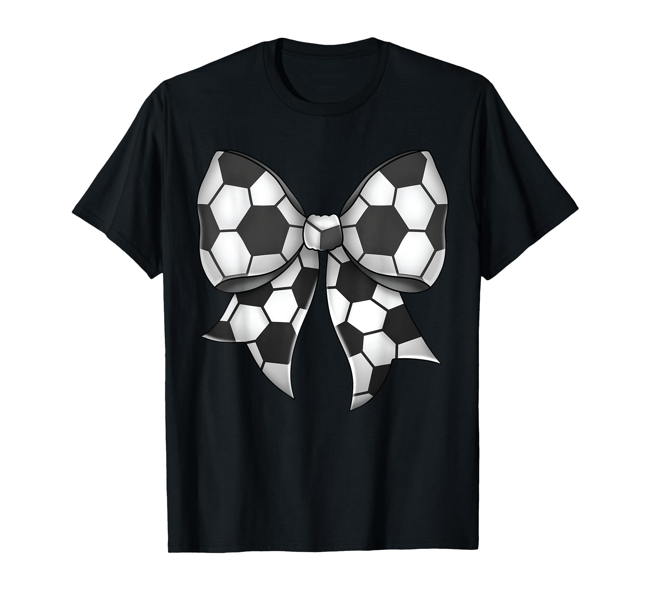 Soccer Ball Coquette Bow Soccer Ball T-Shirt - Streetwear Style for Adults