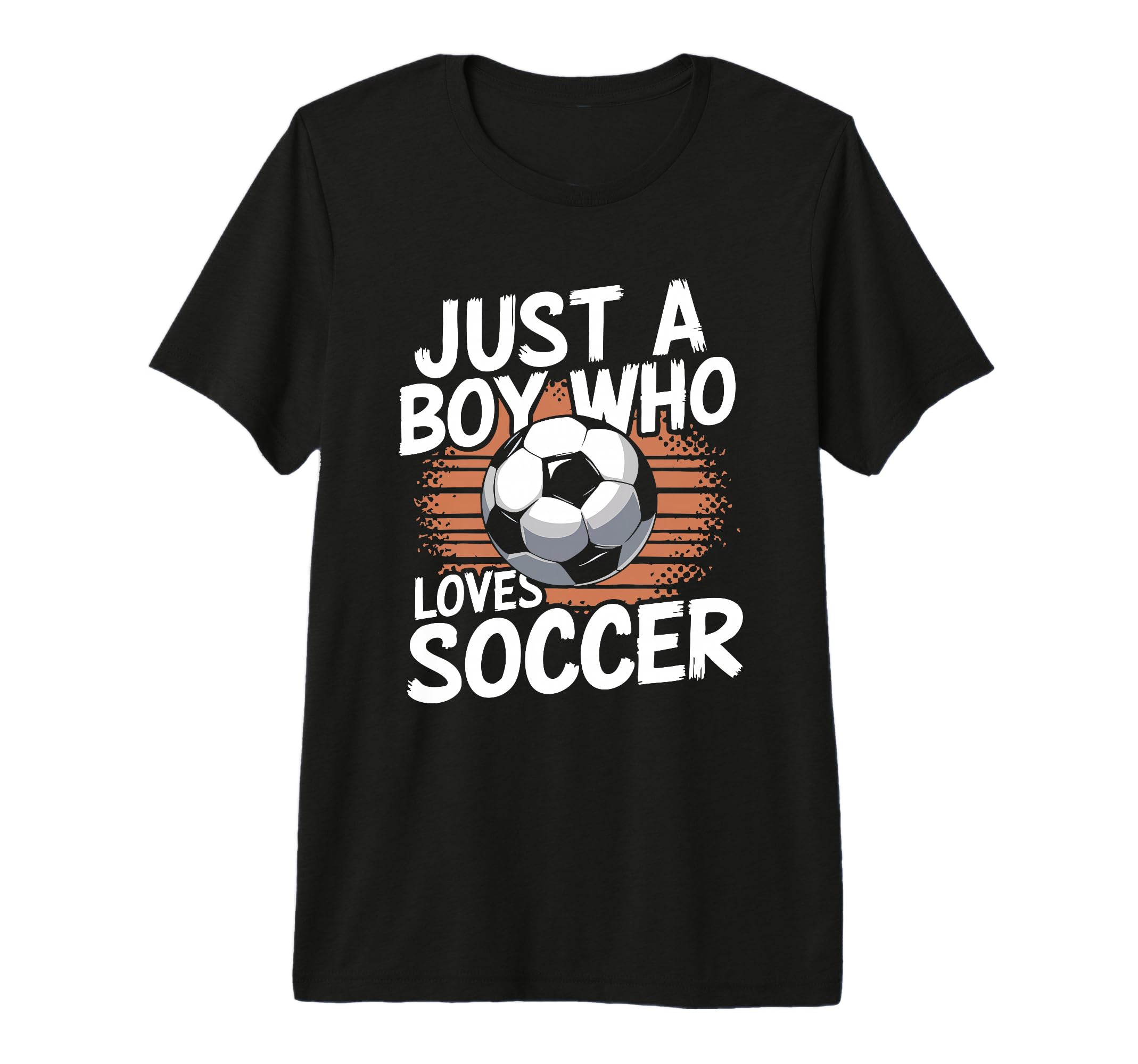 Mens Just Who Loves Soccer Tri T-Shirt - Fun Novelty Design for Adults