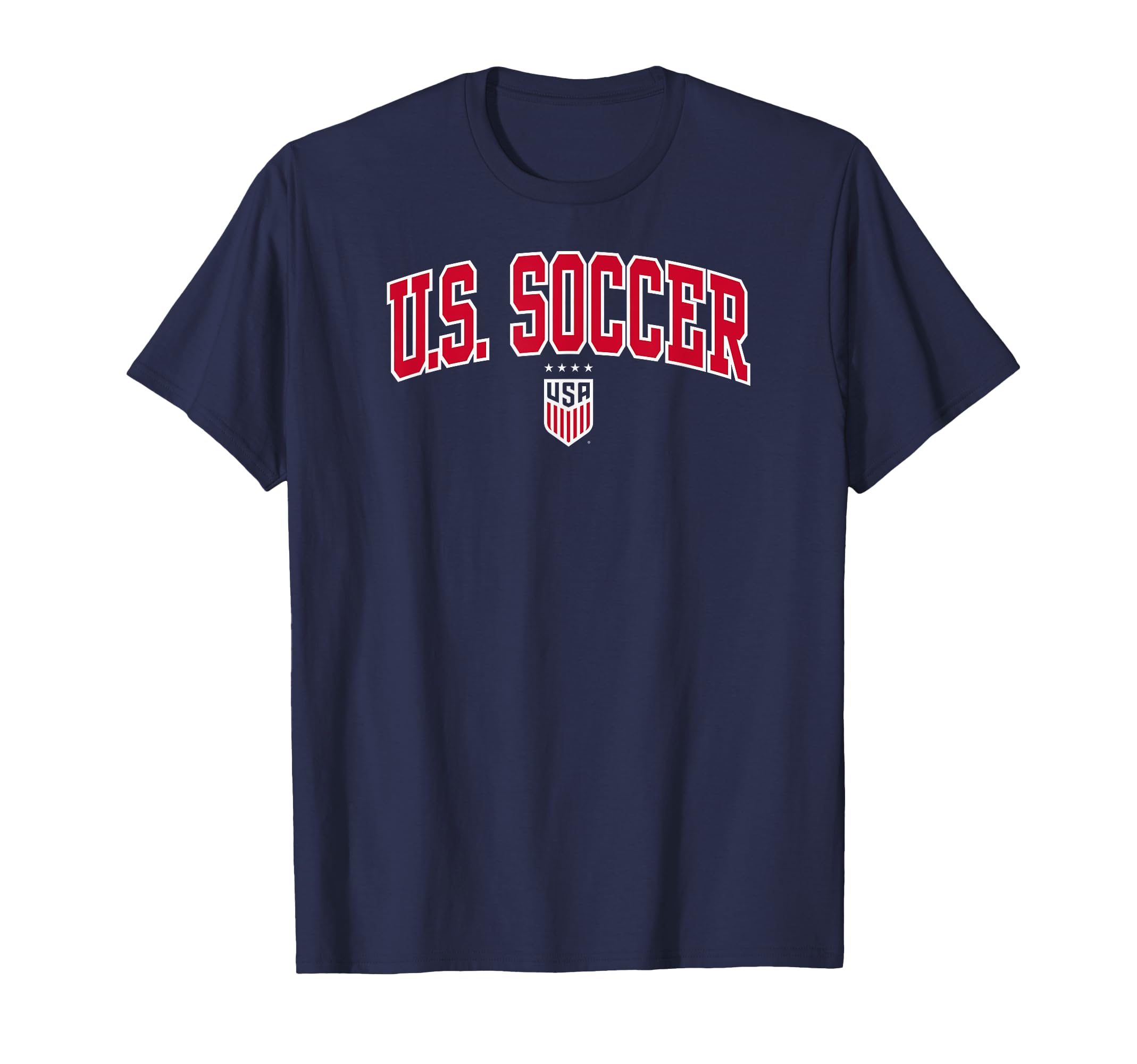 U S Soccer Arch Over Navy Uswnt T-Shirt - Custom Art Print Unisex