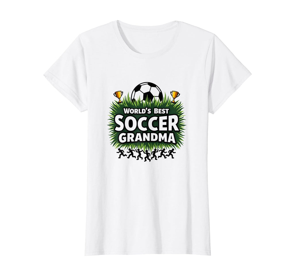 Worlds Best Soccer Grandma Champion T-Shirt - Fun Novelty Design Unisex