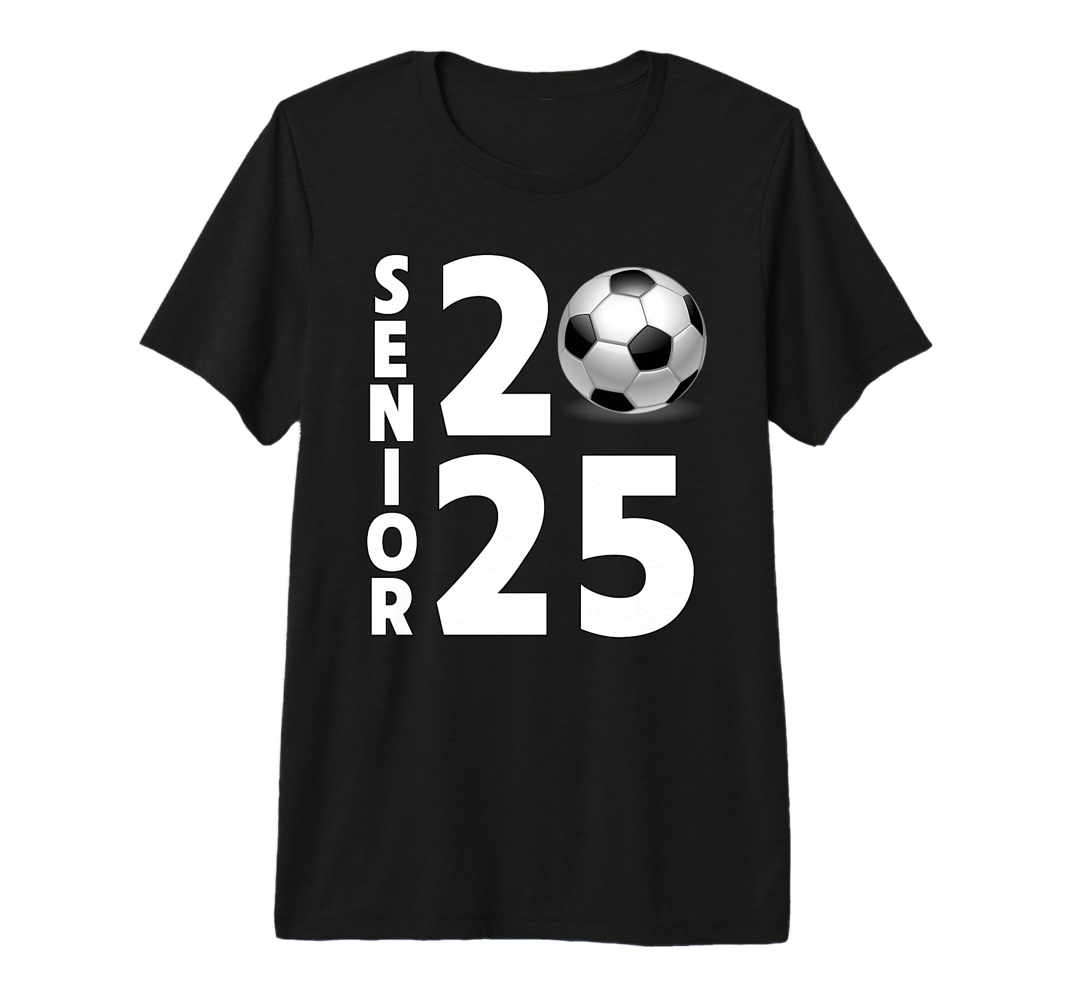 Soccer Player Senior Class 2025 T-Shirt - Casual Everyday Wear Unisex