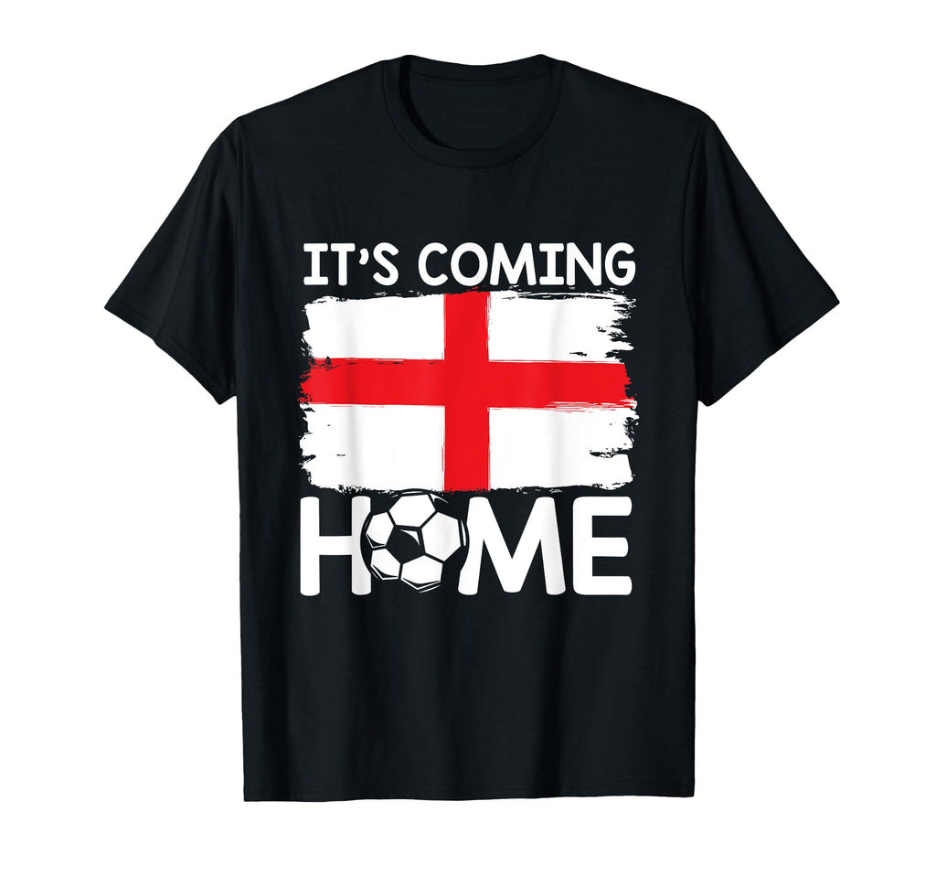 Coming Home England Flag Football Fan T-Shirt - Custom Art Print Men Women