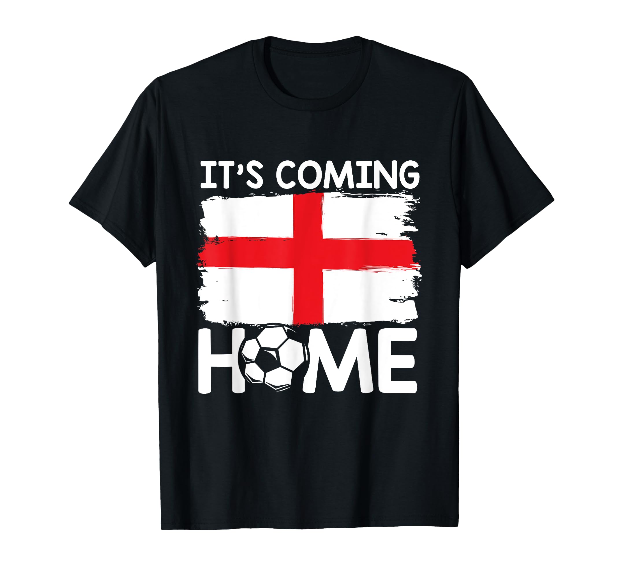 Coming Home England Flag Football Fan T-Shirt - Custom Art Print Men Women