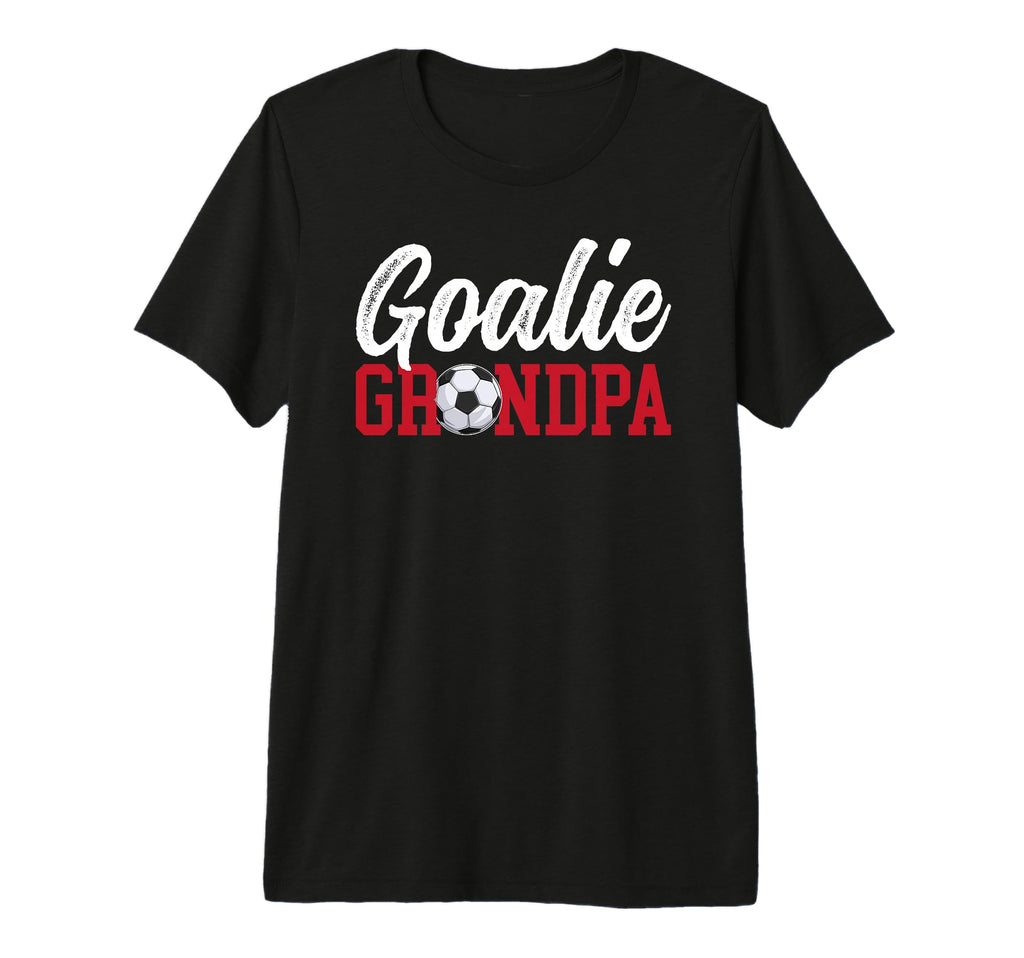 Mens Soccer Goalie Grandpa Soccer T-Shirt - Custom Art Print for Adults