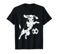 Beagle Soccer Player Funny Dog T-Shirt - Casual Everyday Wear for Adults