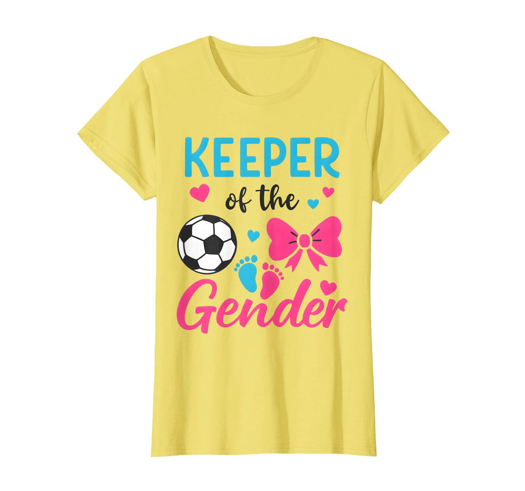 Keeper Gender Soccer Or Bows Funny T-Shirt - Fun Novelty Design Men Women