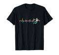Handball Player Heartbeat Handballer Team T-Shirt - Novelty Apparel Unisex