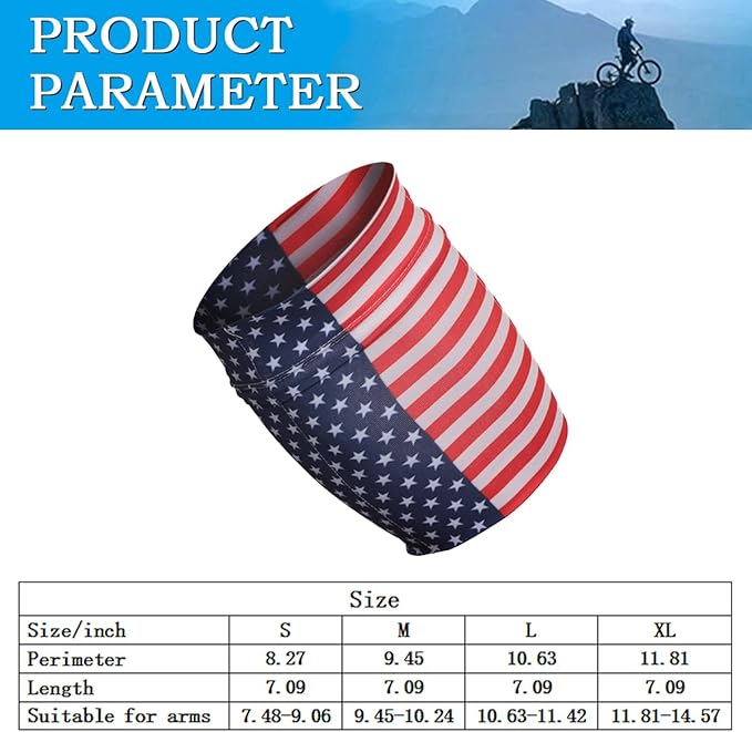 Running Phone Armband for Men Women,Universal Arm Bands for Phones Below 7.5 Inches,Waterproof Cell Phone Armband for Hiking,Running,Cycling,Climbing(Star Stripes M)
