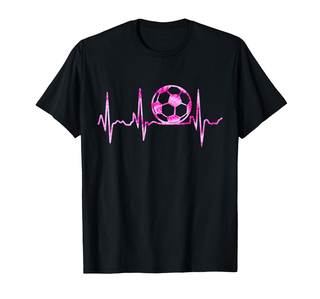 Soccer Heartbeat Teen Female Soccer T-Shirt - Unique Graphic for Adults