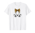 Soccer Coquette Leopard Soccer T-Shirt - Custom Art Print for Adults