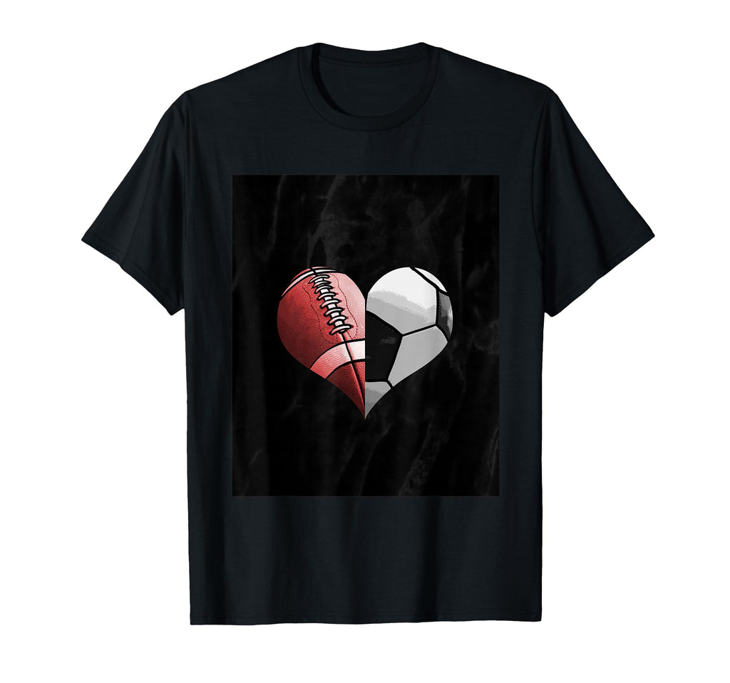 American Football Soccer Ball T-Shirt - Fun Novelty Design for Adults
