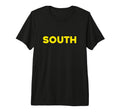 Yellow South Team Colors Spirit Sports T-Shirt - Graphic Print for Adults