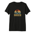 Soccer Player 70S Soccer Tri Blend T-Shirt - Fun Novelty Design Unisex