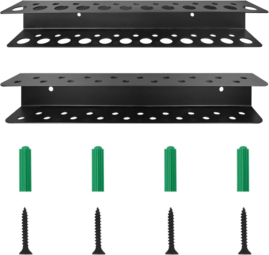 2 Pack Screwdriver Organizer Wall Mounted – Heavy Duty Rustproof Tool Organizer with Durable Design, Space-Saving Storage for Garage, Workshop, Home Workbench