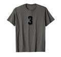Number 3 80S 90S Soccer Team Jersey T-Shirt - Unique Graphic for Adults
