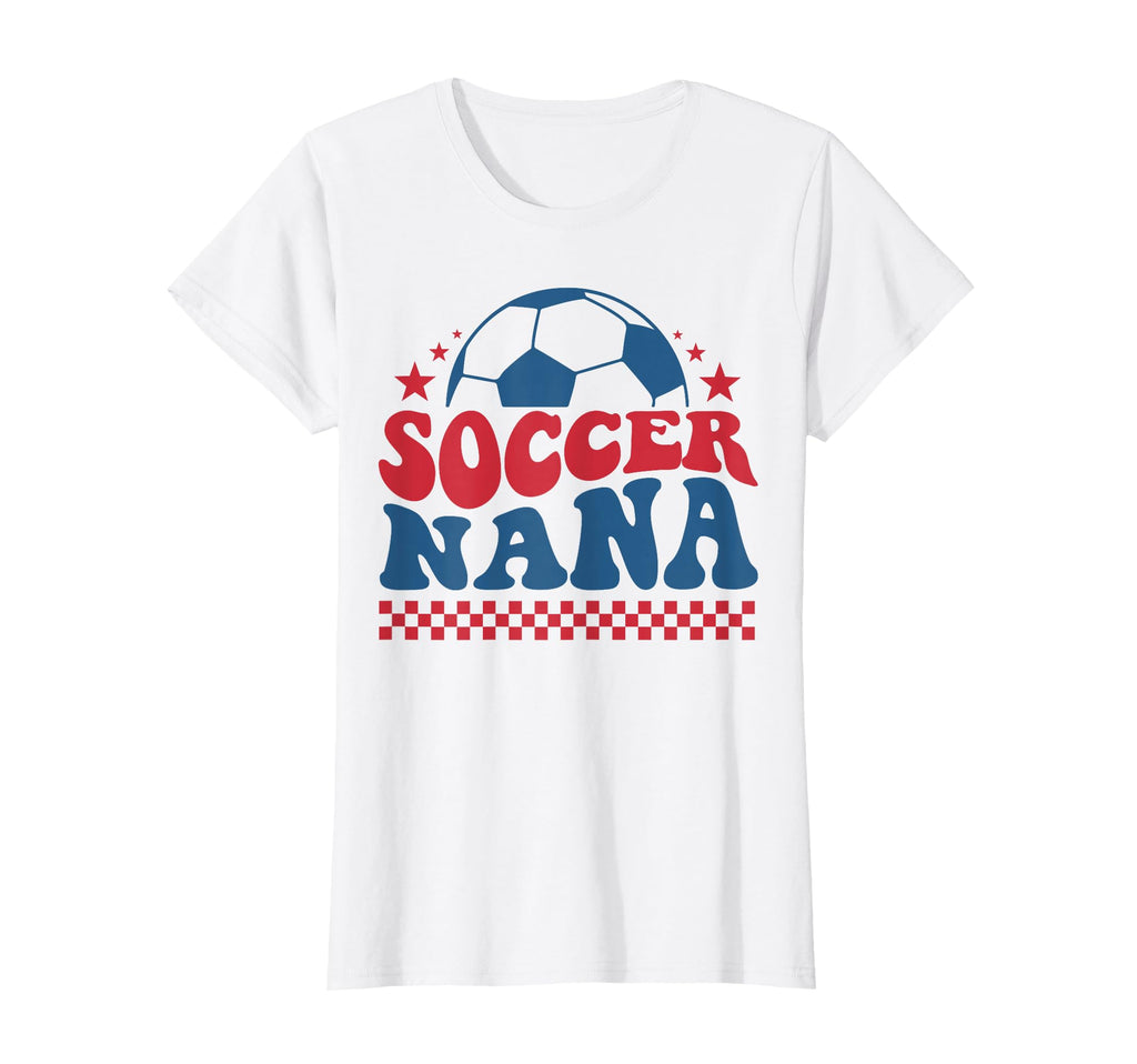 Soccer Nana Grandma Soccer Fan T-Shirt - Casual Everyday Wear for Adults