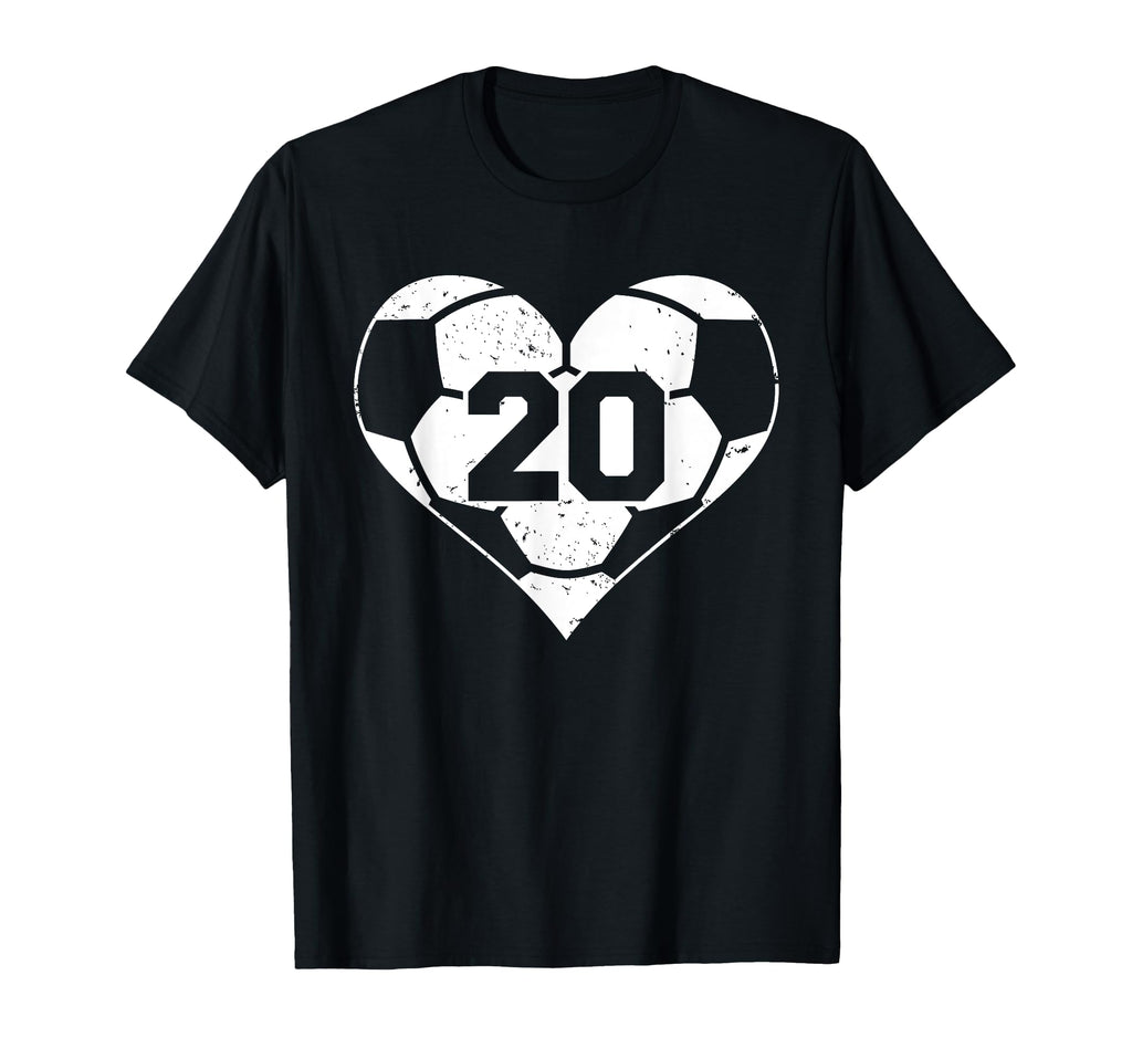 Soccer Number 20 Jersey Funny Soccer T-Shirt - Minimalist Print Unisex