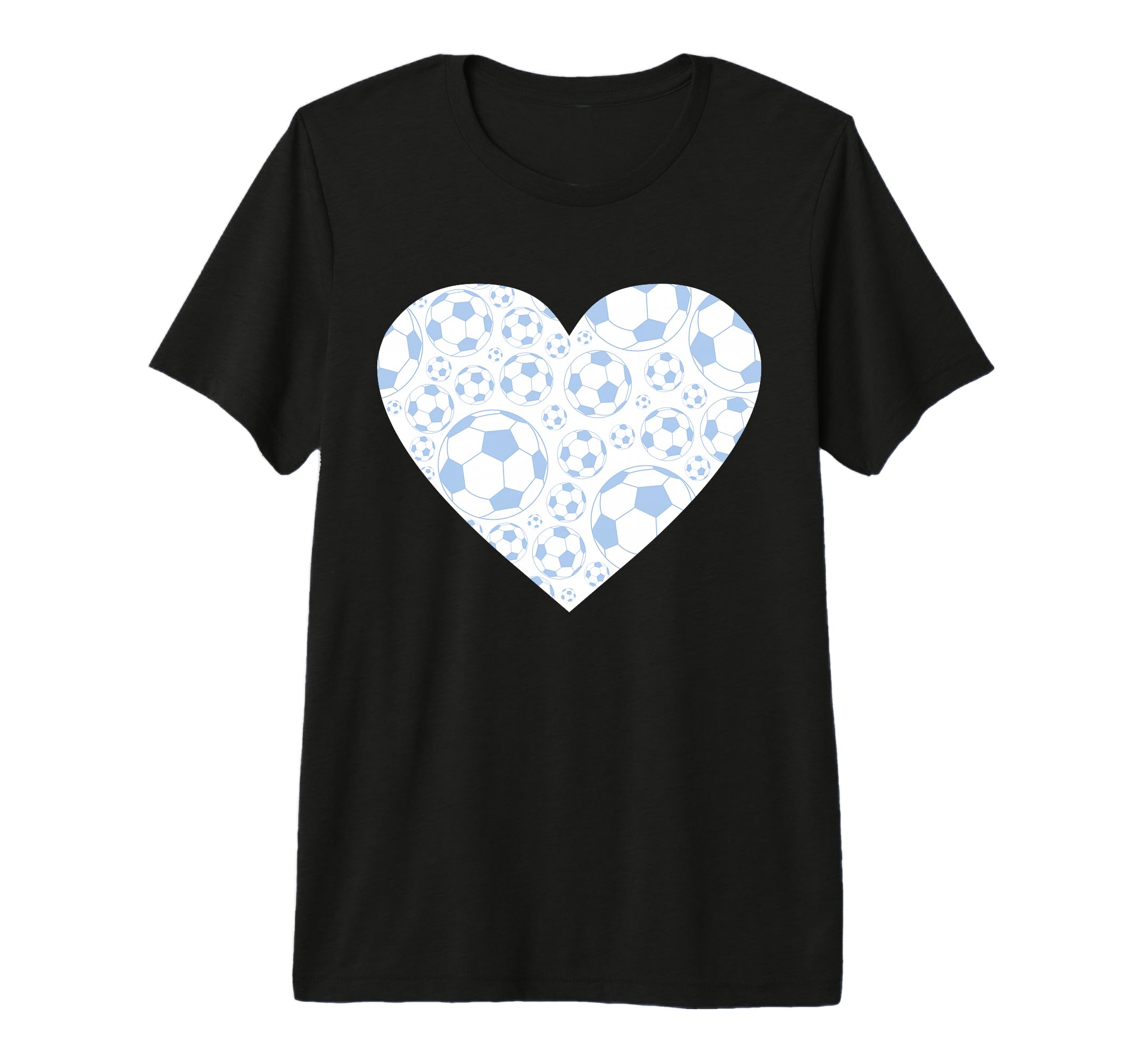 Soccer Love Heart Tri Blend T-Shirt - Unique Graphic Men Women
