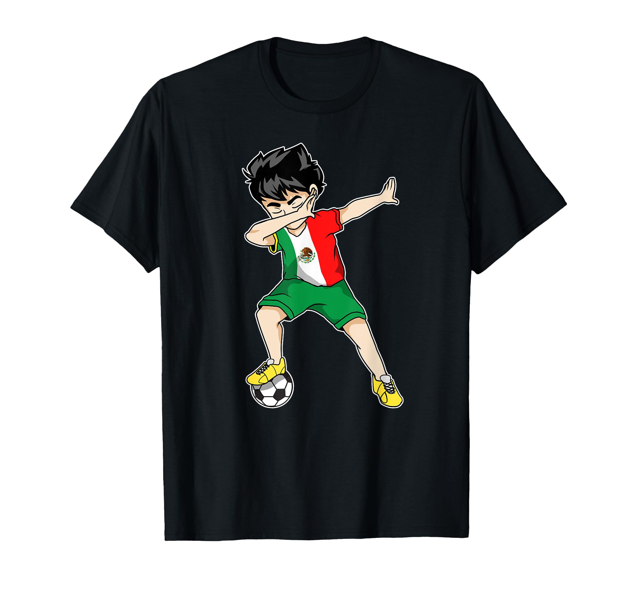 Dabbing Soccer Mexico Football T-Shirt - Minimalist Print Men Women