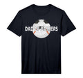 Mens Dad Ballers Soccer Baseball T-Shirt - Minimalist Print for Adults