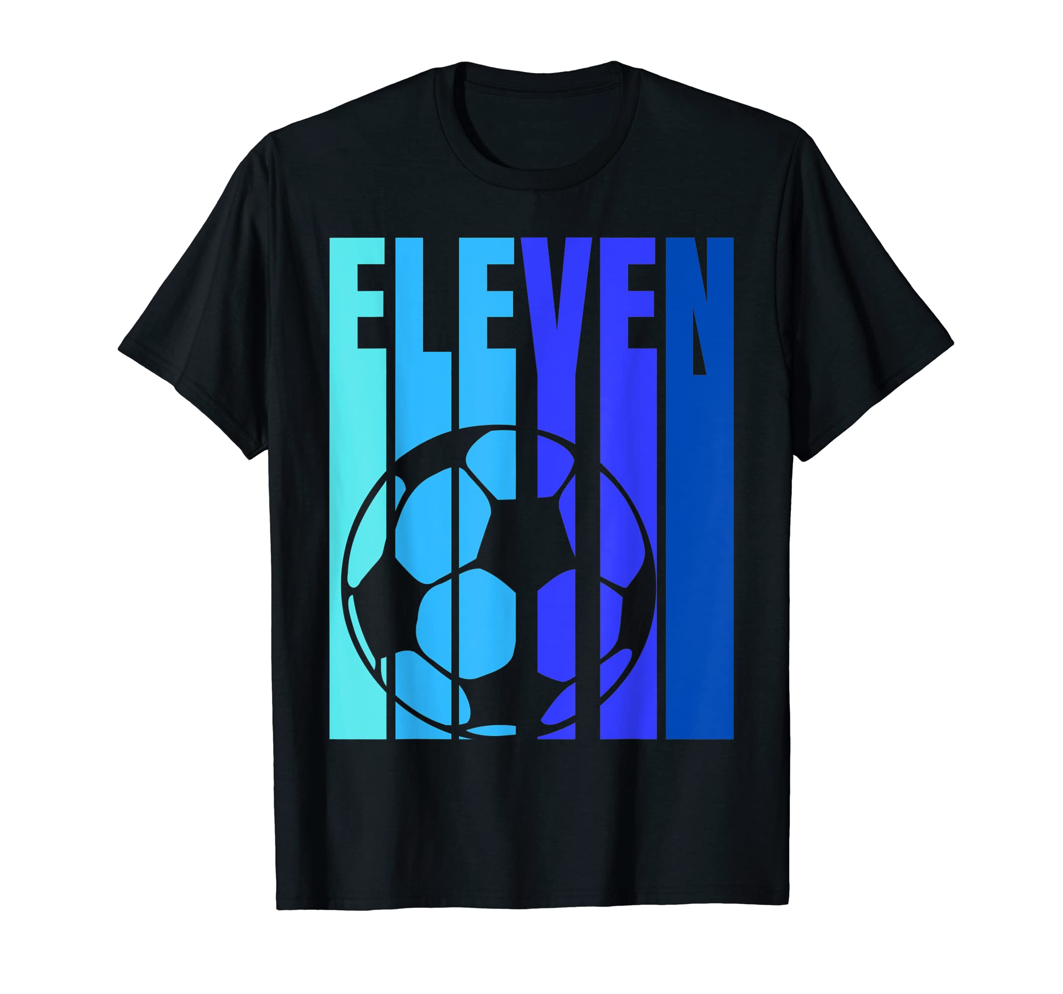 Soccer Eleventh Birthday Eleven Year T-Shirt - Custom Art Print Men Women