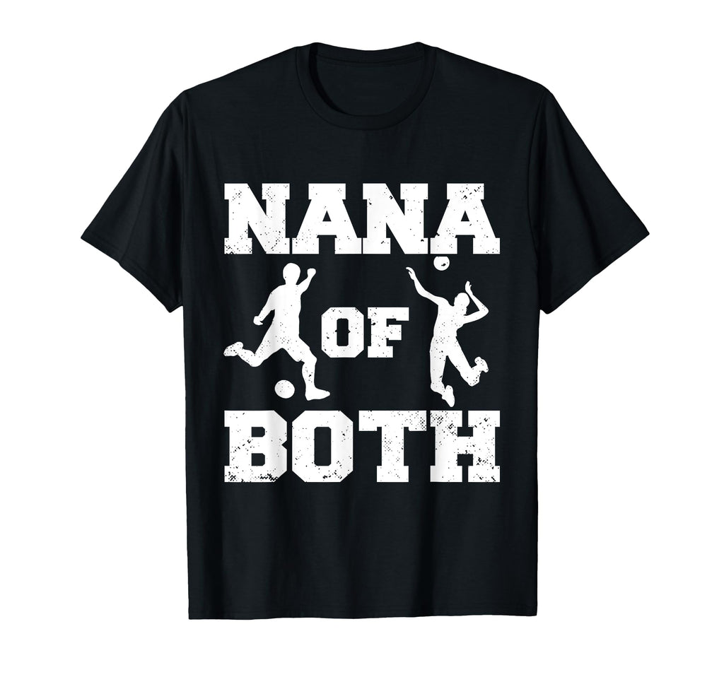 Nana Both Funny Soccer Volleyball Nana T-Shirt - Novelty Apparel Unisex