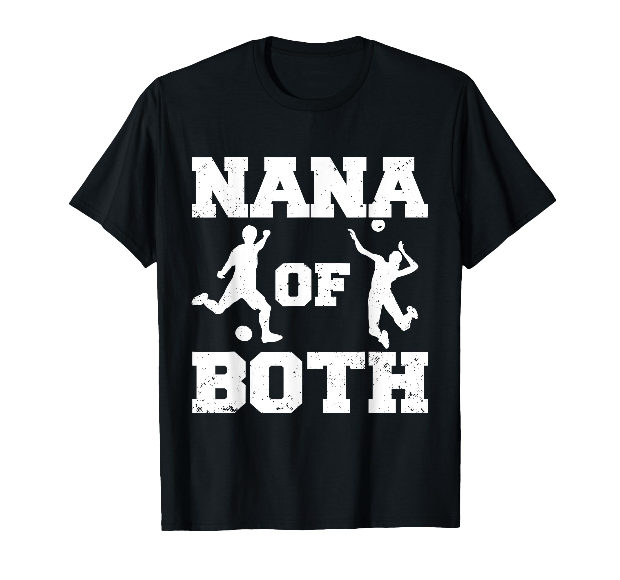 Nana Both Funny Soccer Volleyball Nana T-Shirt - Novelty Apparel Unisex