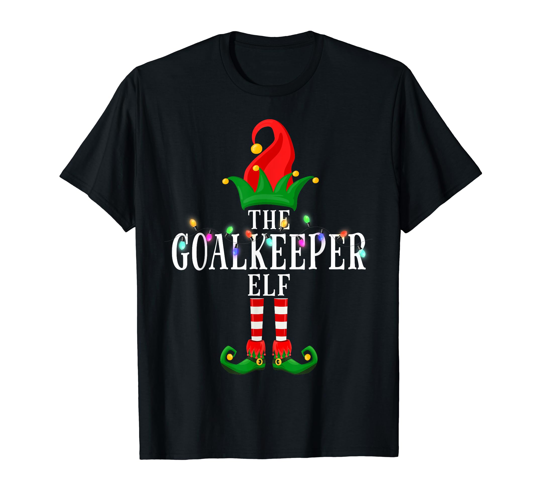 Goalkeeper Elf Matching Pajama T-Shirt - Novelty Apparel Unisex