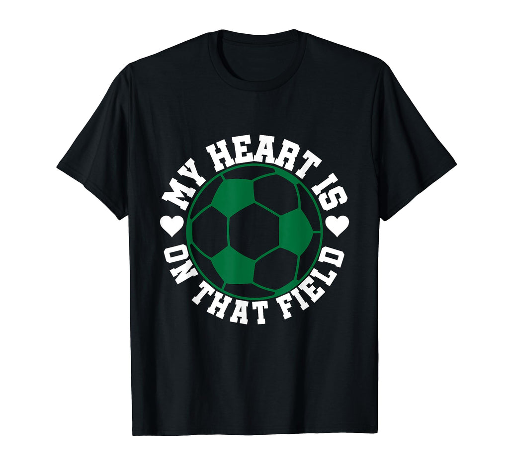 My Heart Is That Field Soccer Mom T-Shirt - Graphic Print for Adults