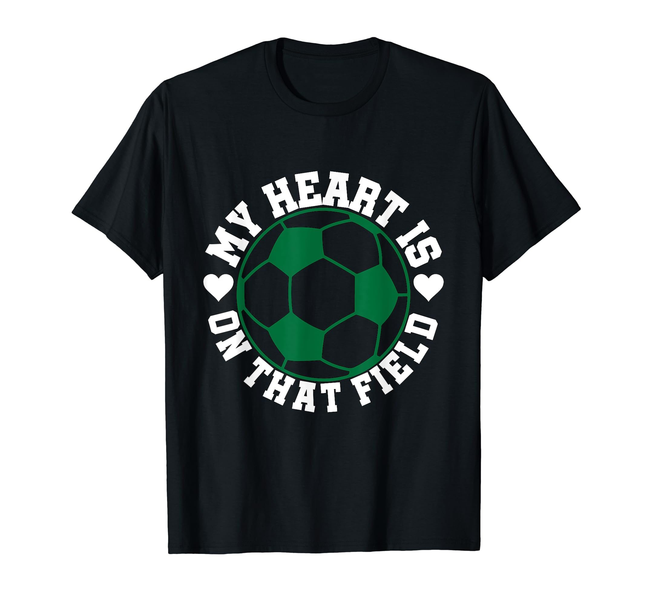 My Heart Is That Field Soccer Mom T-Shirt - Graphic Print for Adults