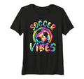 Womens Soccer Vibes Soccer Player Tri T-Shirt - Custom Art Print Unisex