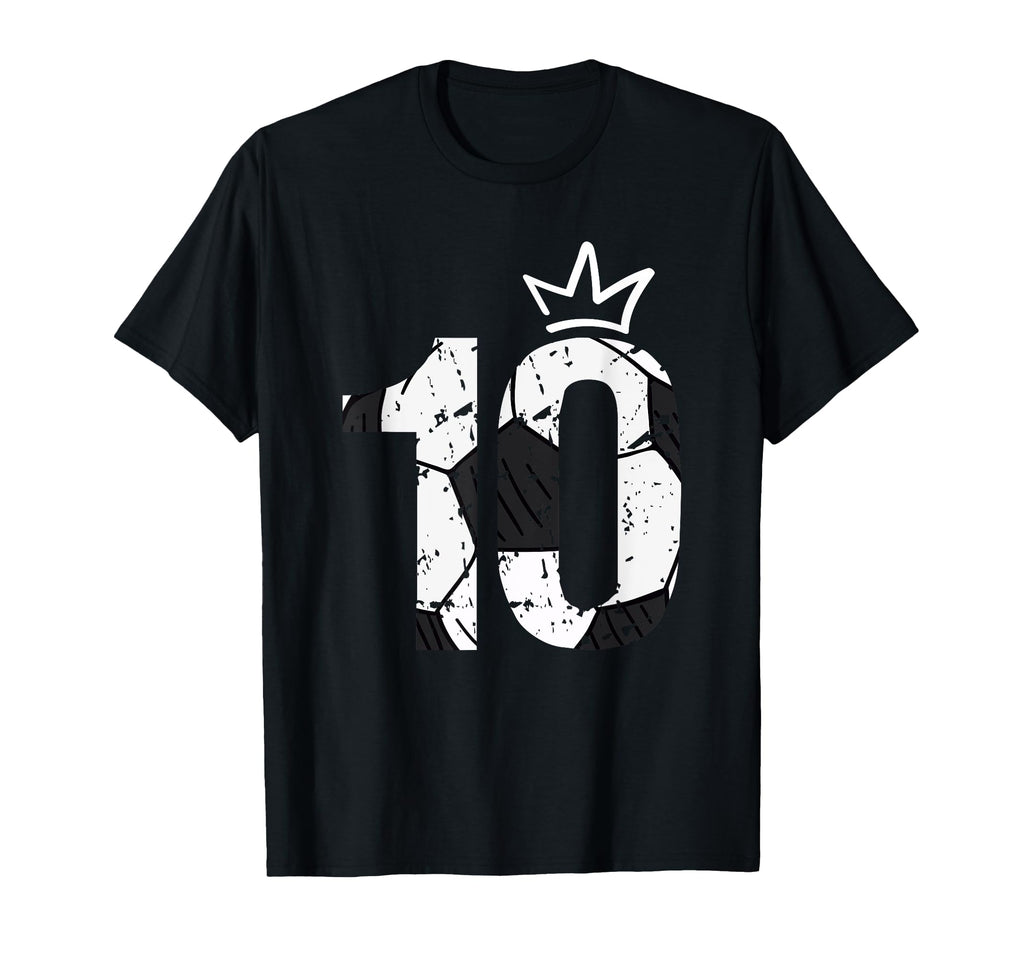 10 Year Old Birthday Funny Soccer Player T-Shirt - Novelty Apparel Unisex