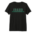 Idaho Soccer Green Text Tri Blend T-Shirt - Graphic Print Men Women